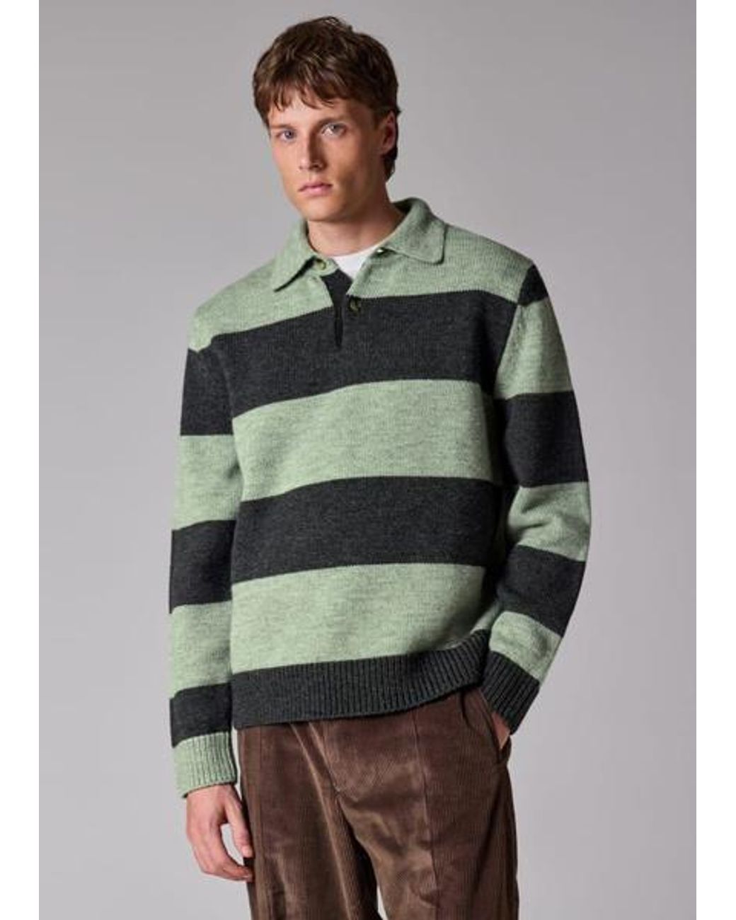 Paul Smith Green V-Neck Knitwear for men
