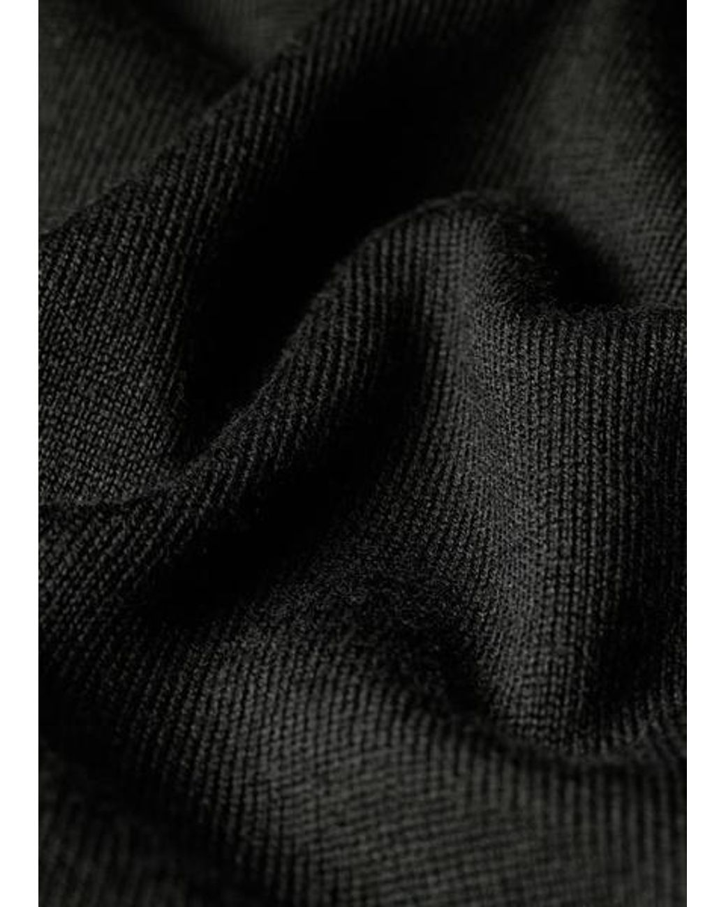 Paul Smith Black Contrast-Collar Merino Wool Sweater for men