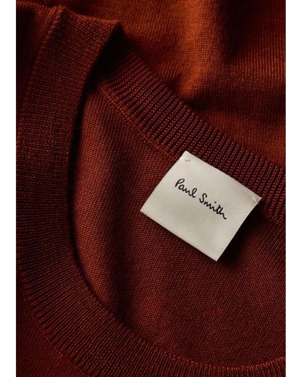 Paul Smith White Merino-Wool Blend Knitted Vest