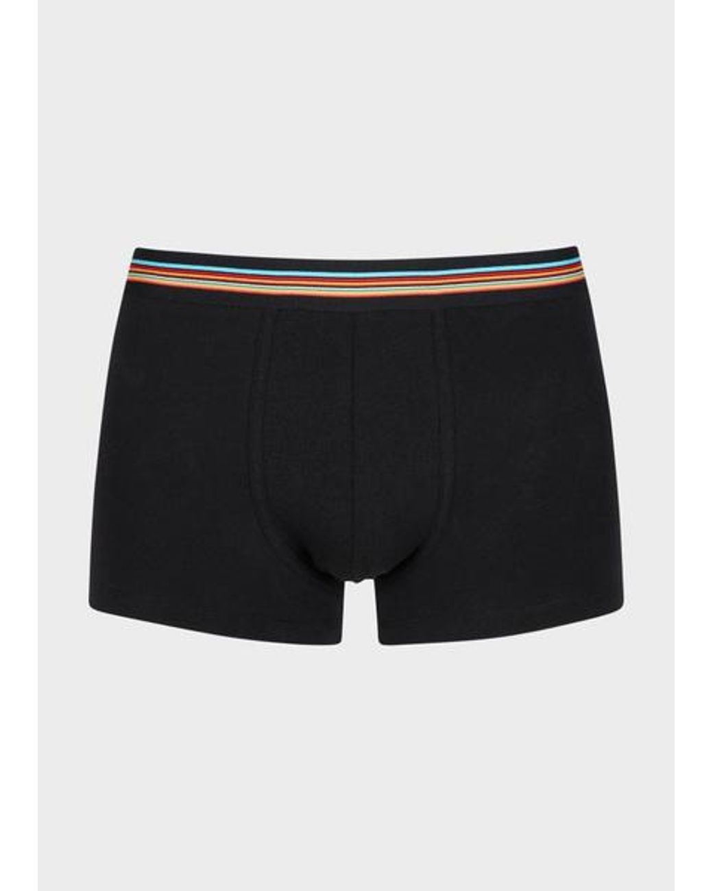 Paul Smith Black 'Signature Stripe' Waistband Boxer Briefs Three Pack for men