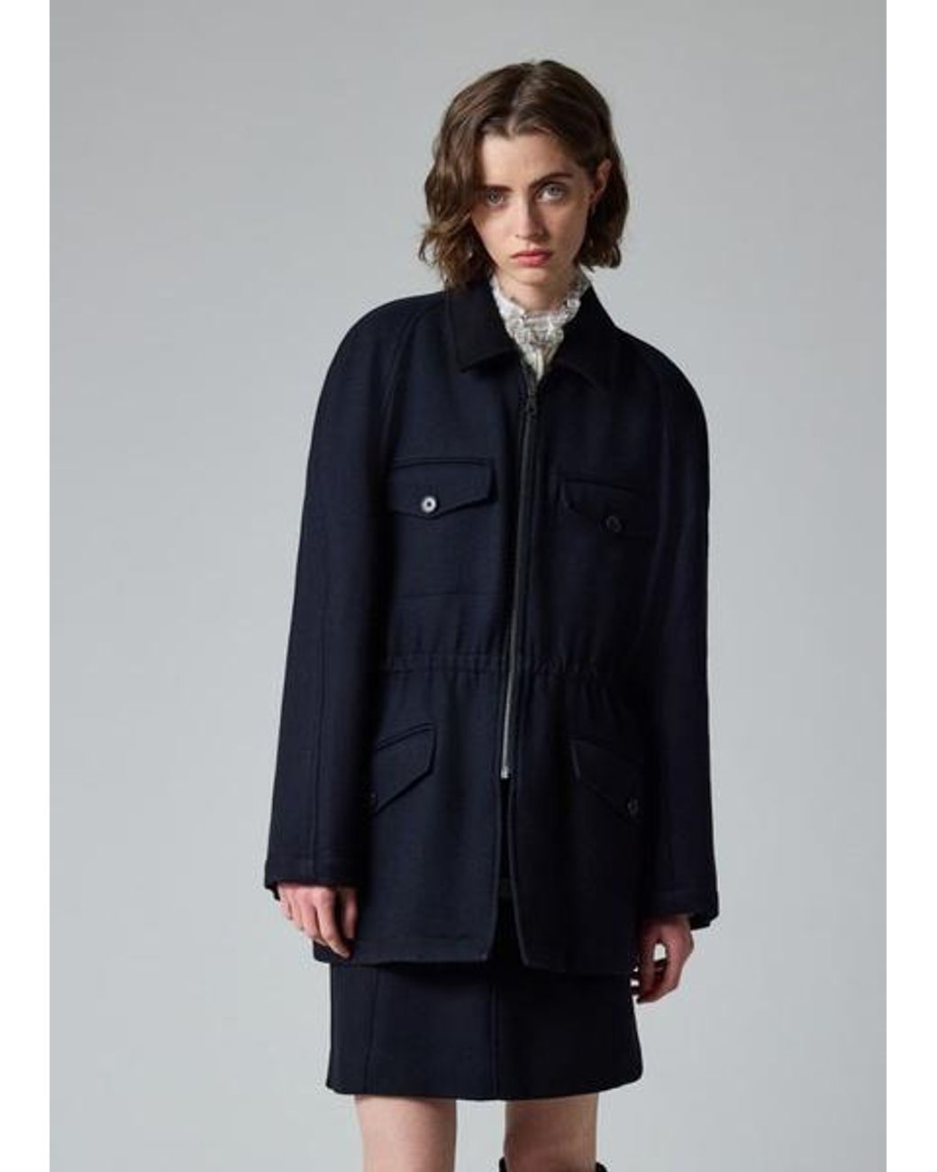 Paul Smith Blue Wool Field Jacket