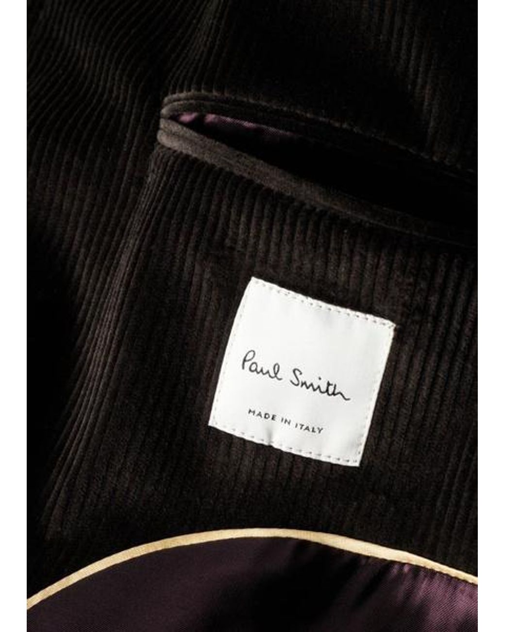 Paul Smith Black Corduroy Bomber Jacket for men