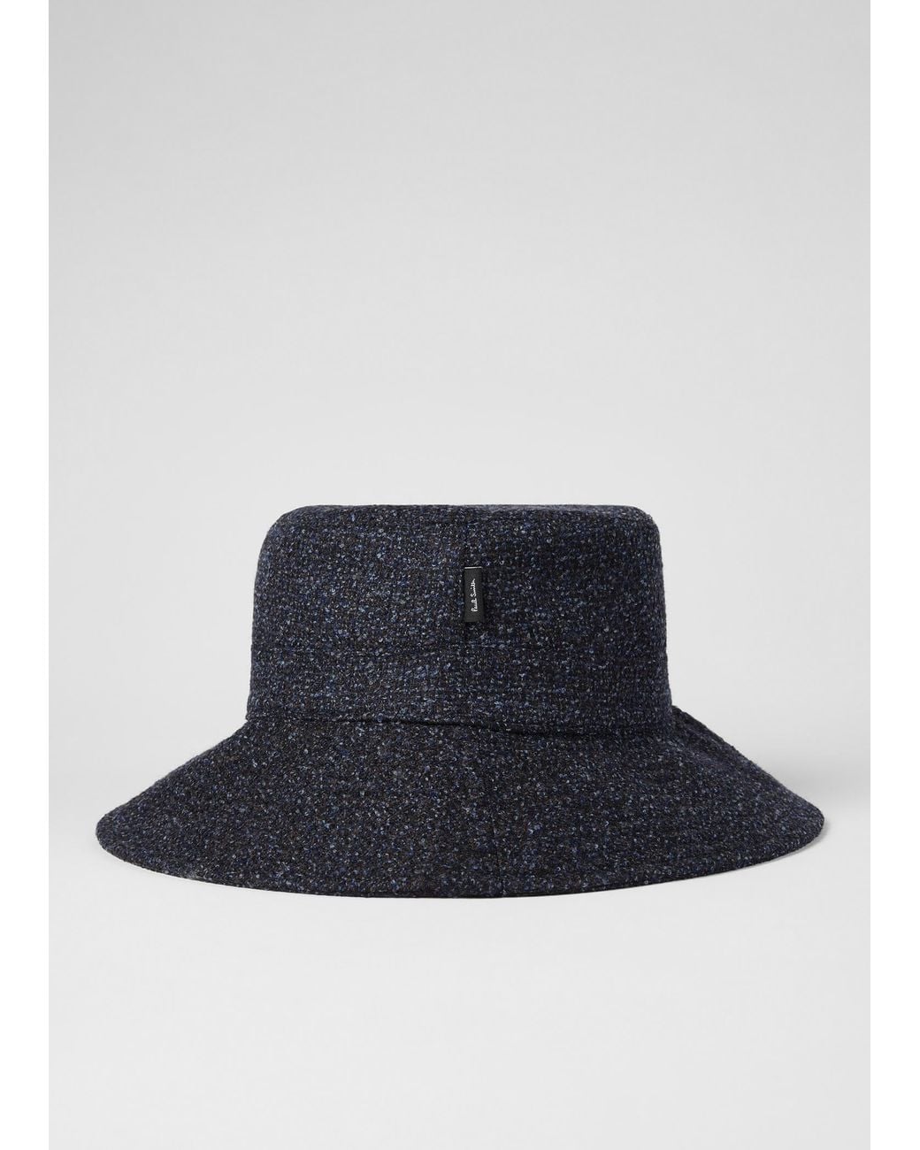 Paul Smith Blue Wool Bucket Hat for men
