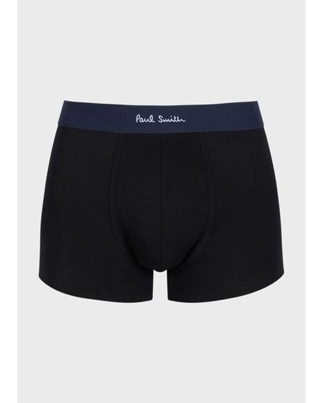 Paul Smith Blue Organic Cotton Patterned Mixed Boxer Briefs Seven Pack for men