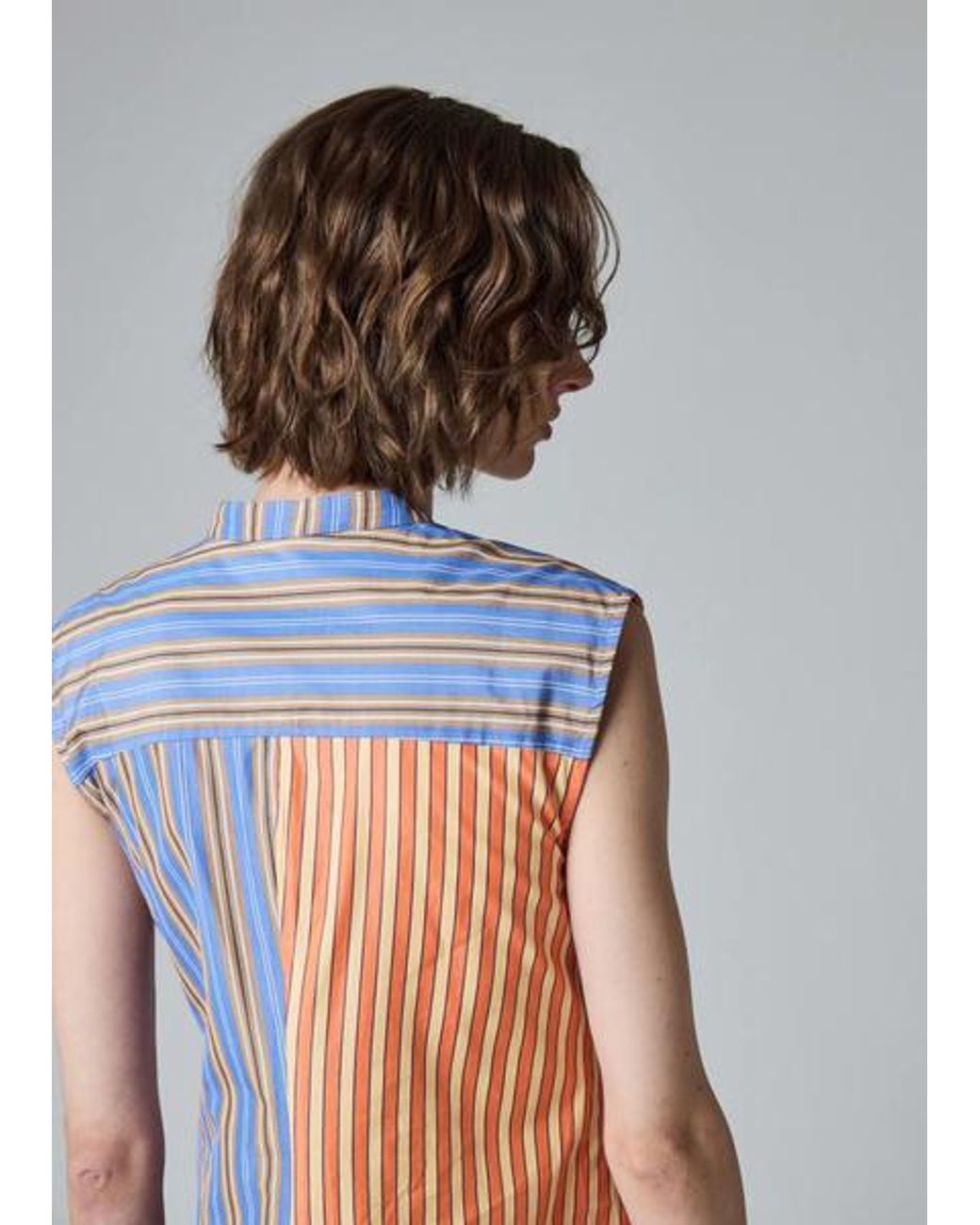 Paul Smith Gray And 'Mix Up Stripe' Shirt Dress