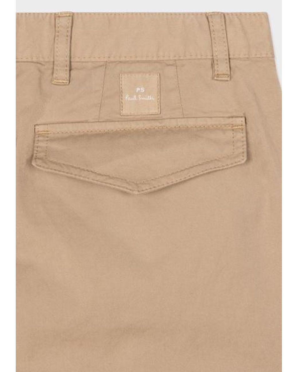 Paul Smith Brown Tapered-Fit Stretch-Cotton Chinos for men