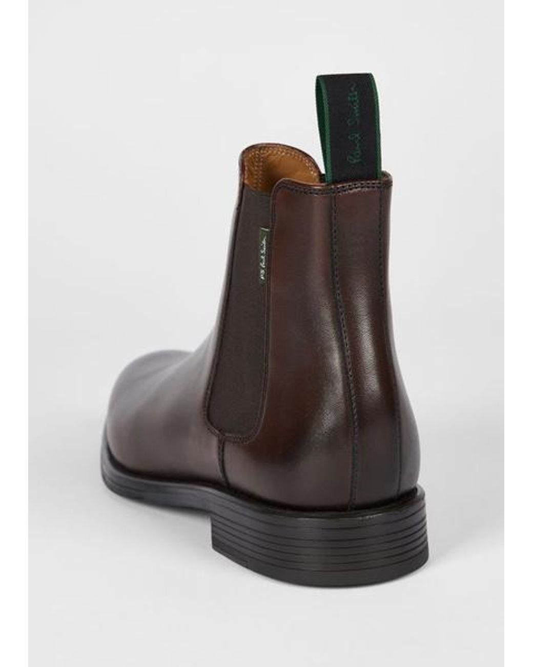 Paul Smith Brown Leather 'Augustus' Boots for men