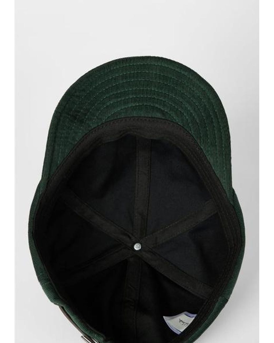 Paul Smith Green 'Book Club' Corduroy Cap for men