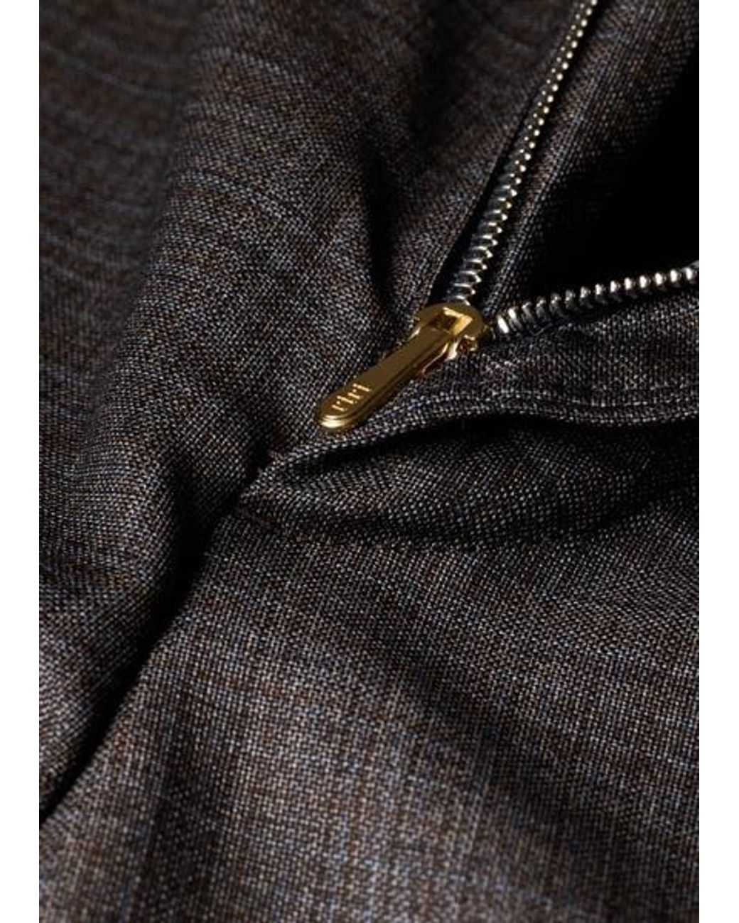 Paul Smith Gray Sharkskin Check Wool Trousers for men