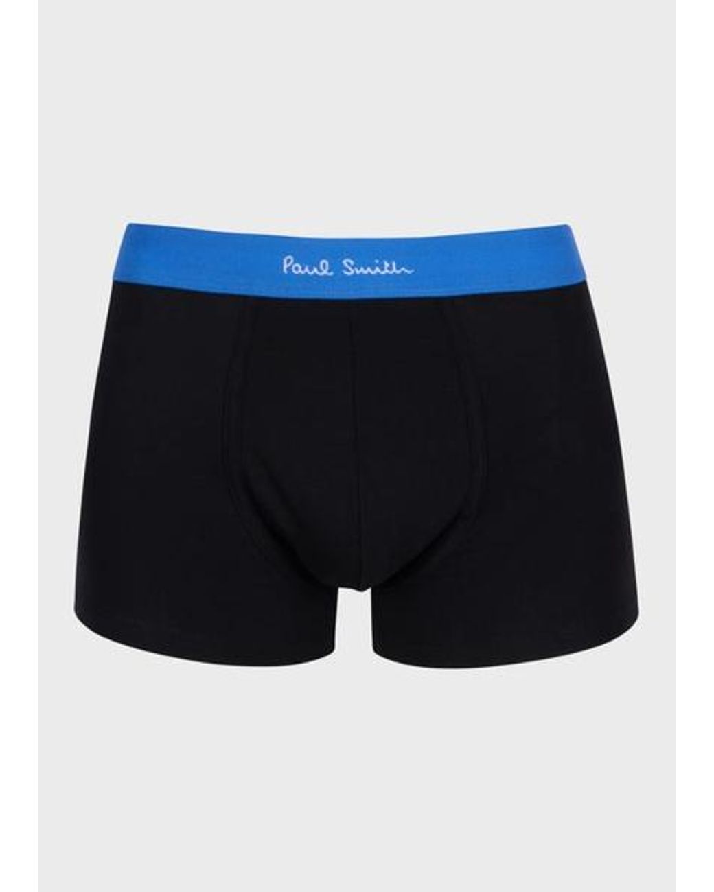 Paul Smith Blue Organic Cotton Patterned Mixed Boxer Briefs Seven Pack for men