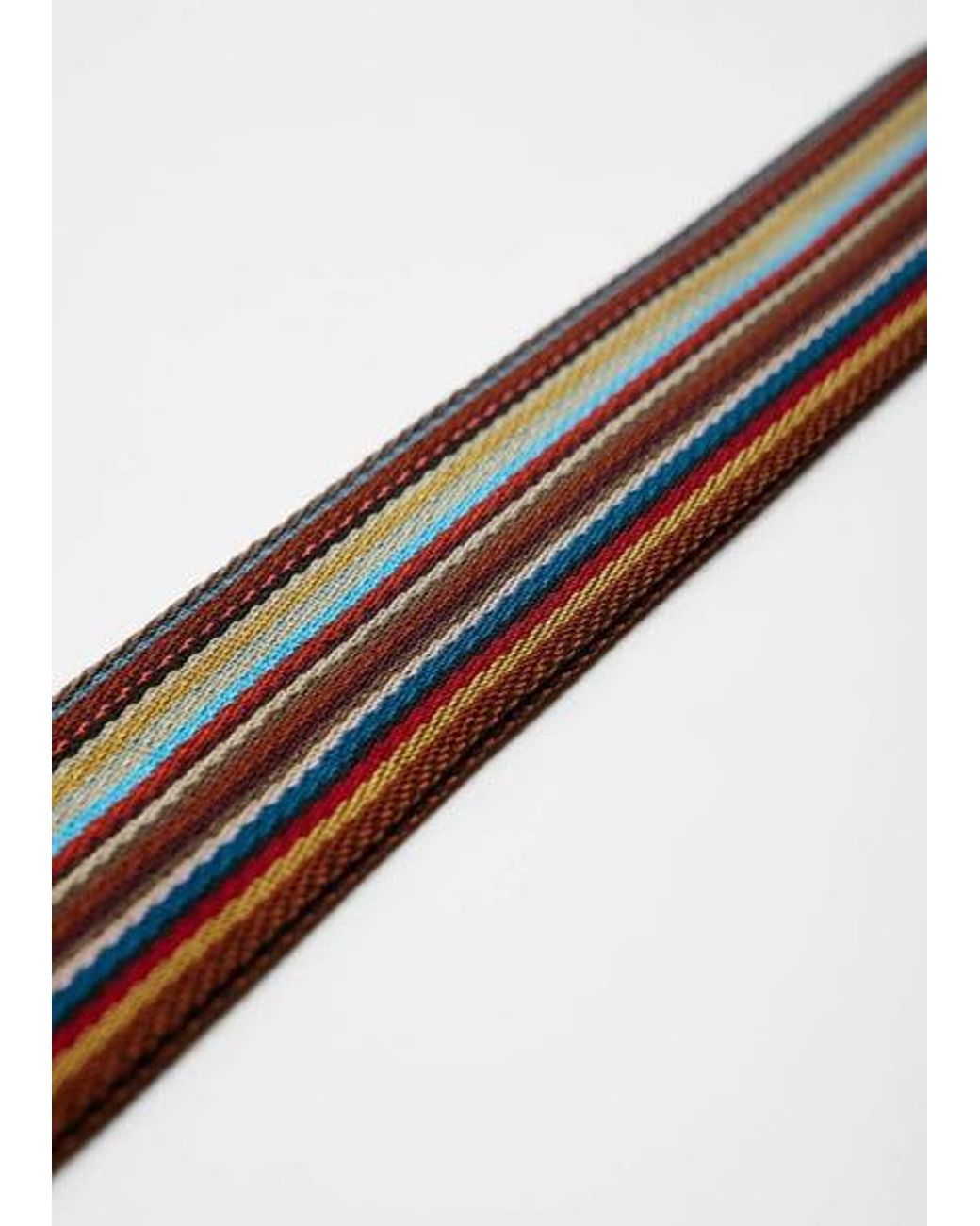 Paul Smith White 'Signature Stripe' Bag Strap