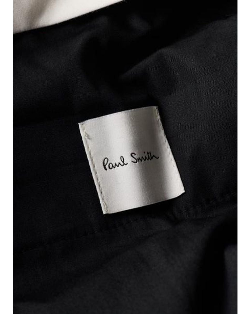 Paul Smith Blue Chalk Stripe Wool-Blend Wide-Leg Trousers