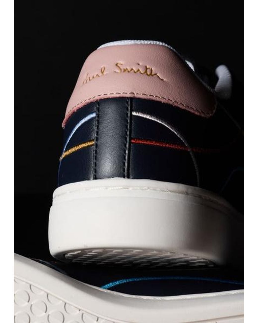 Paul Smith Blue 'Lapin' 'Embroidery Lines' Trainers