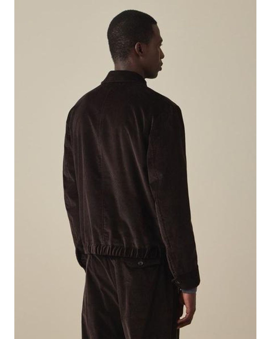 Paul Smith Black Corduroy Bomber Jacket for men