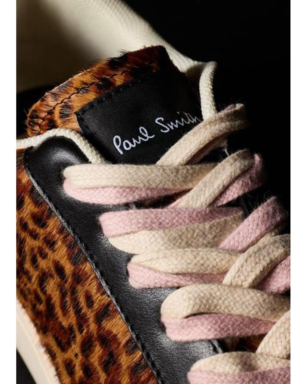 Paul Smith Brown 'Lapin' Leopard Trainers