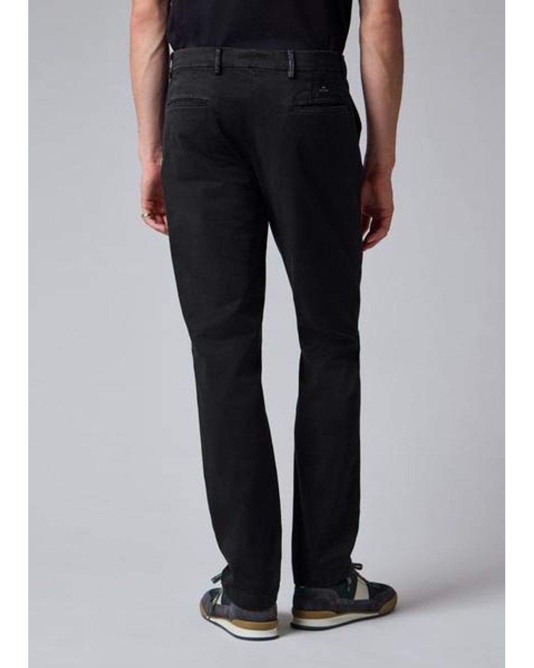Paul Smith Black Mid-Fit Garment-Dye Chinos for men