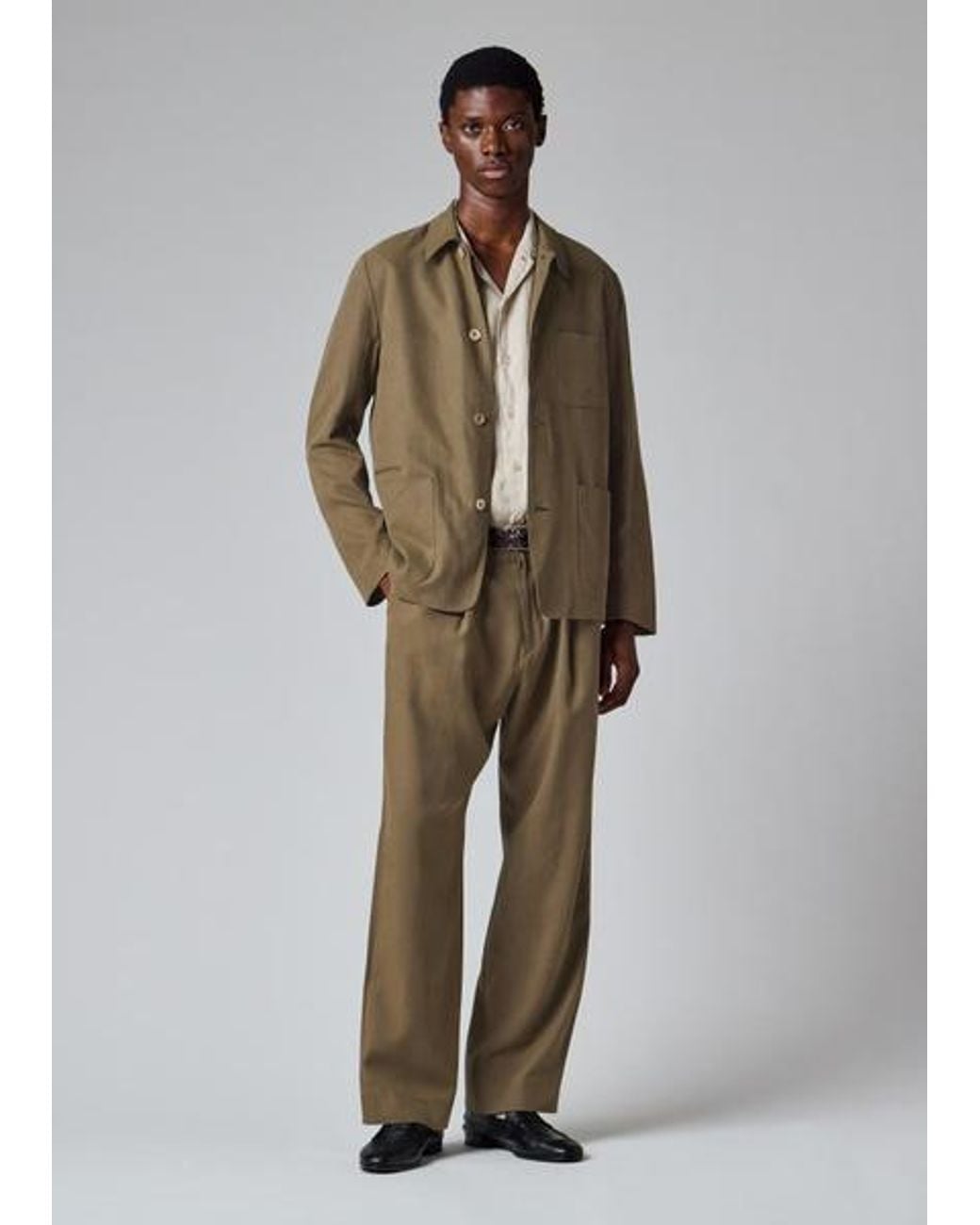 Paul Smith Green Khaki Lyocell-Twill Work Jacket for men