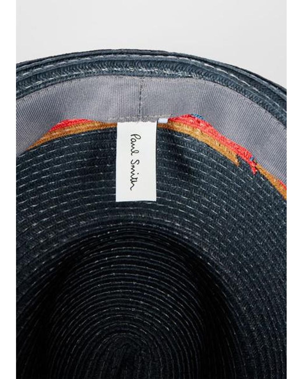 Paul Smith Blue 'Artist Stripe' Trim 'Trilby' Hat for men