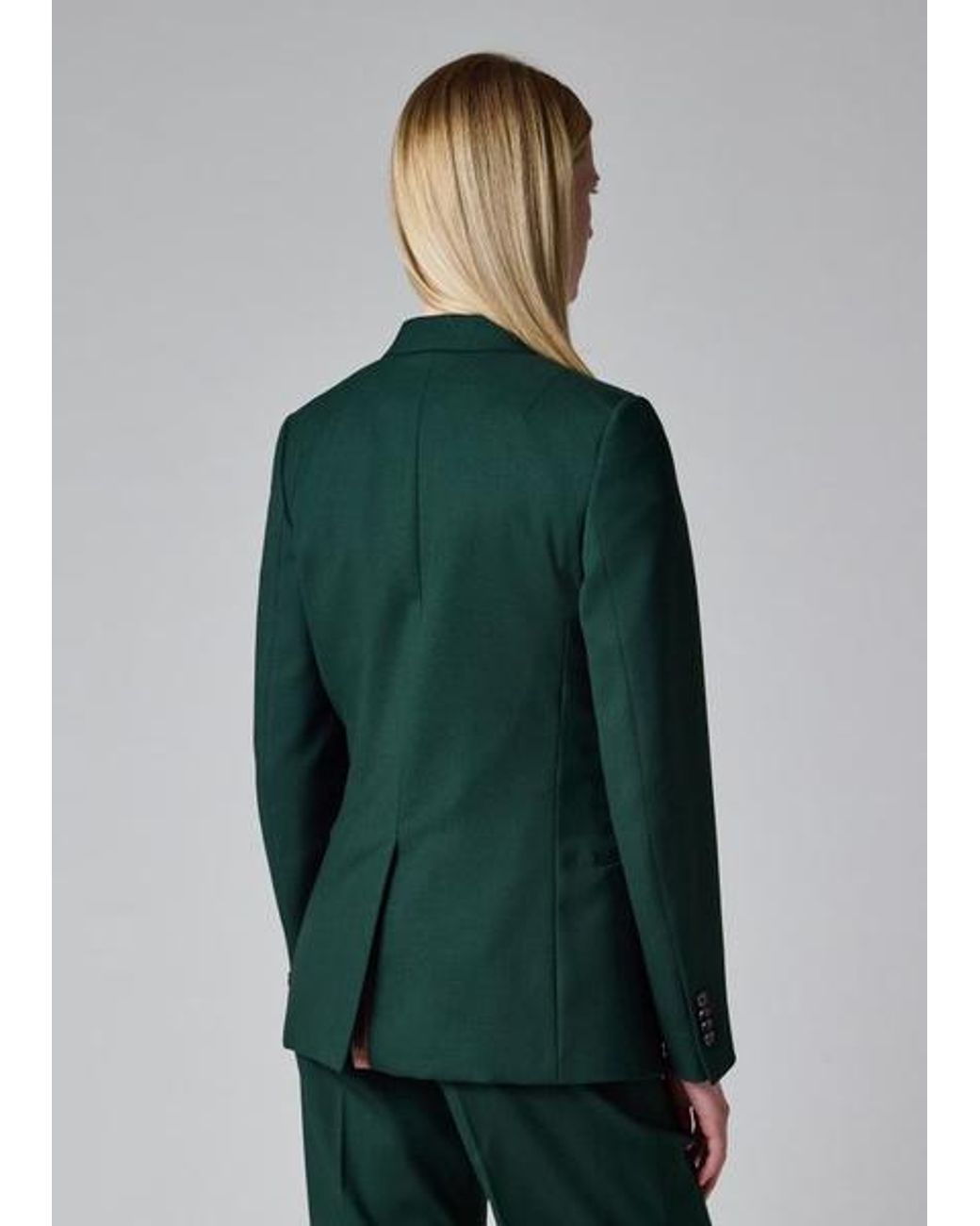 Paul Smith Green Dark Wool Two-Button Blazer