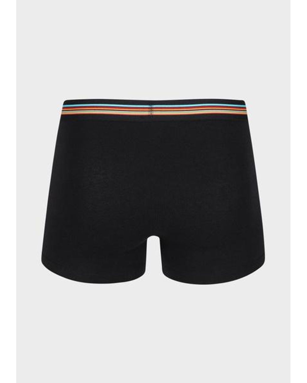 Paul Smith Black 'Signature Stripe' Waistband Boxer Briefs Three Pack for men