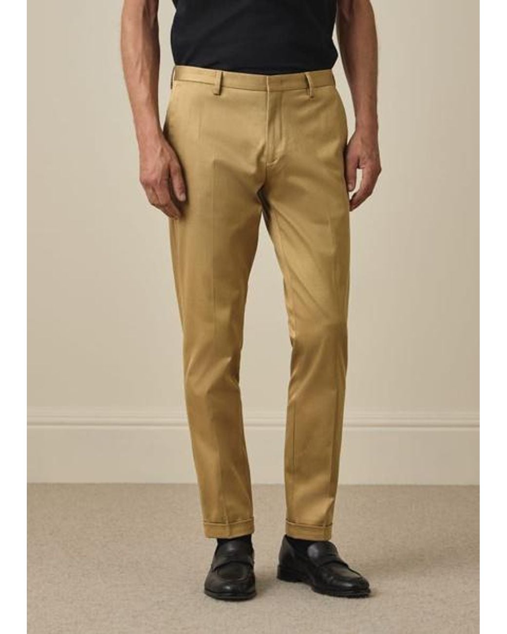 Paul Smith Natural Slim-Fit Tan Cotton-Stretch Chinos for men