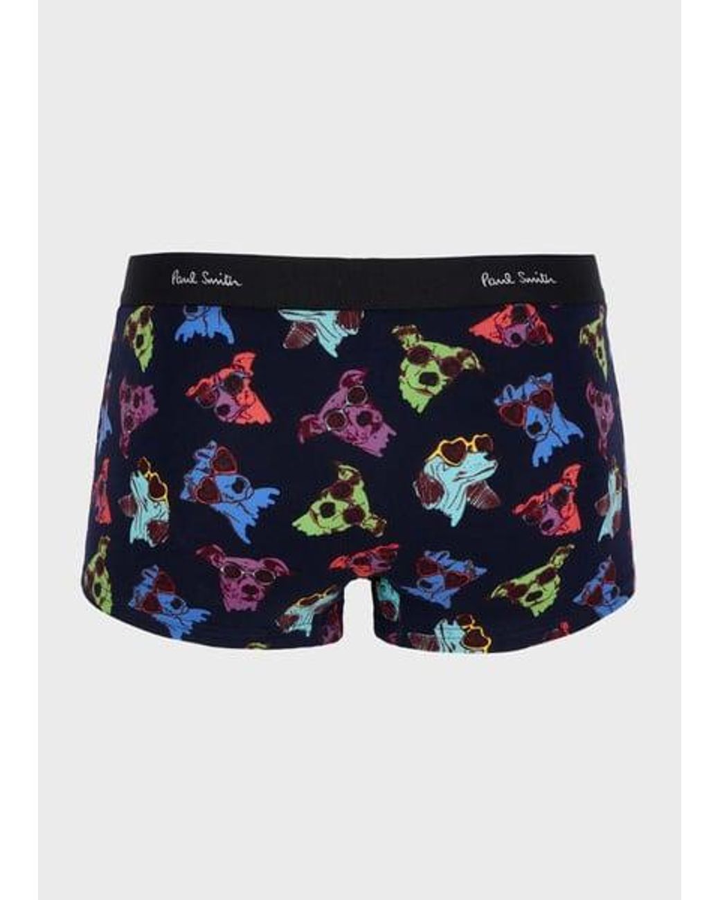 Paul Smith Blue Organic Cotton 'Dog' Boxers for men