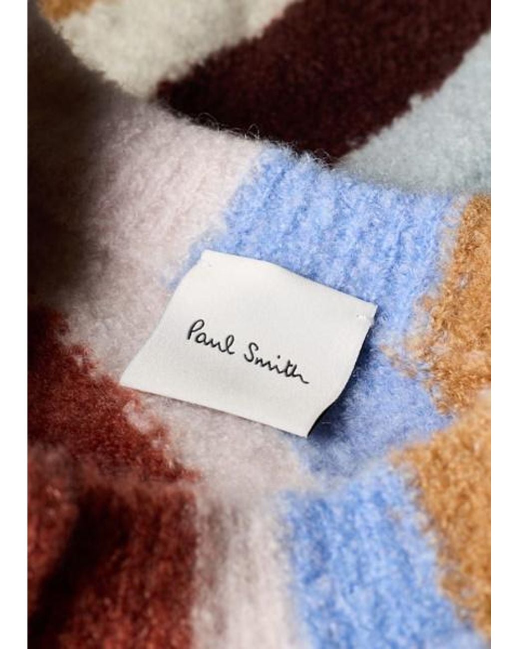 Paul Smith Gray 'Swirl' Boucle Cardigan