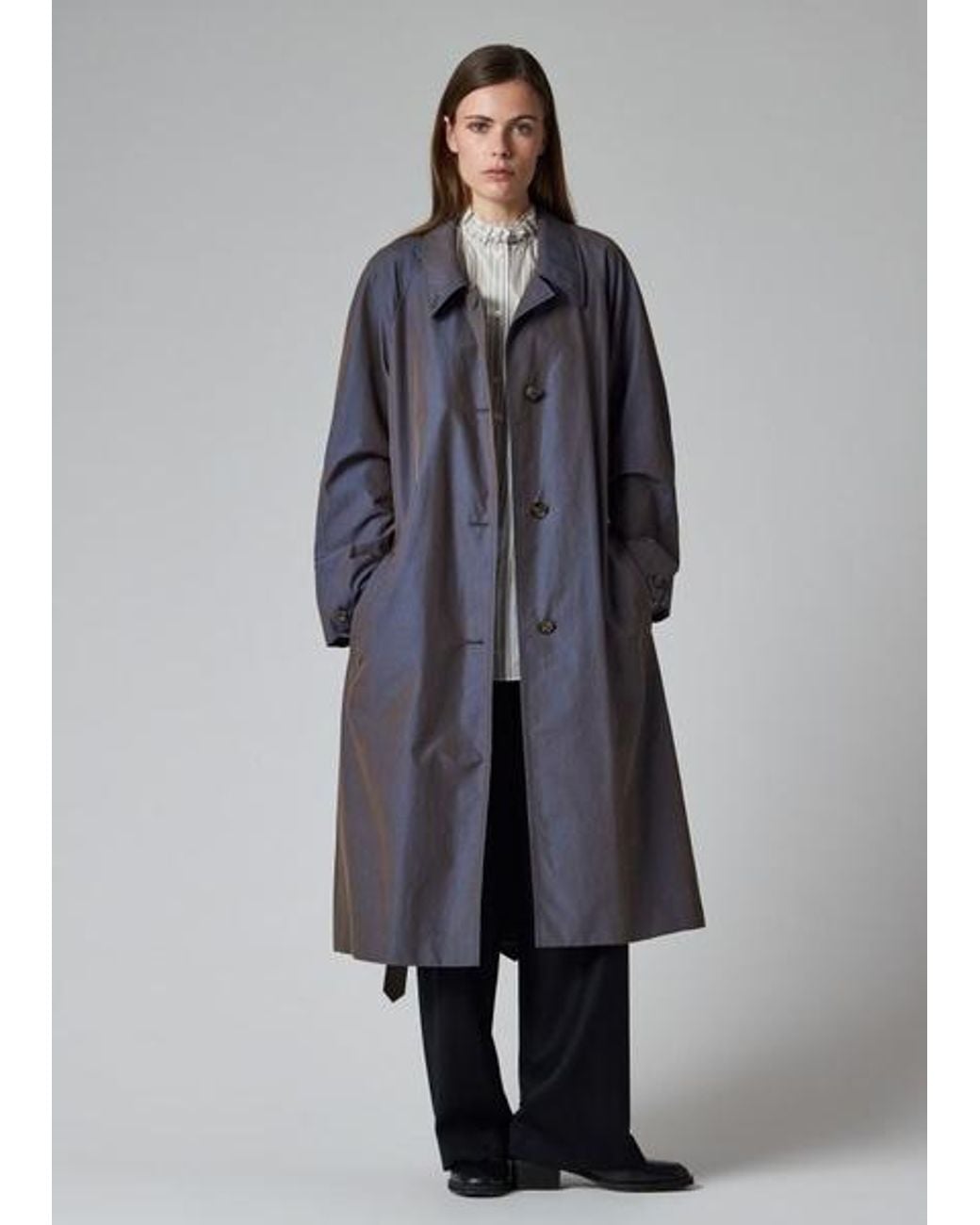 Paul Smith Blue Tonic Cotton Mac