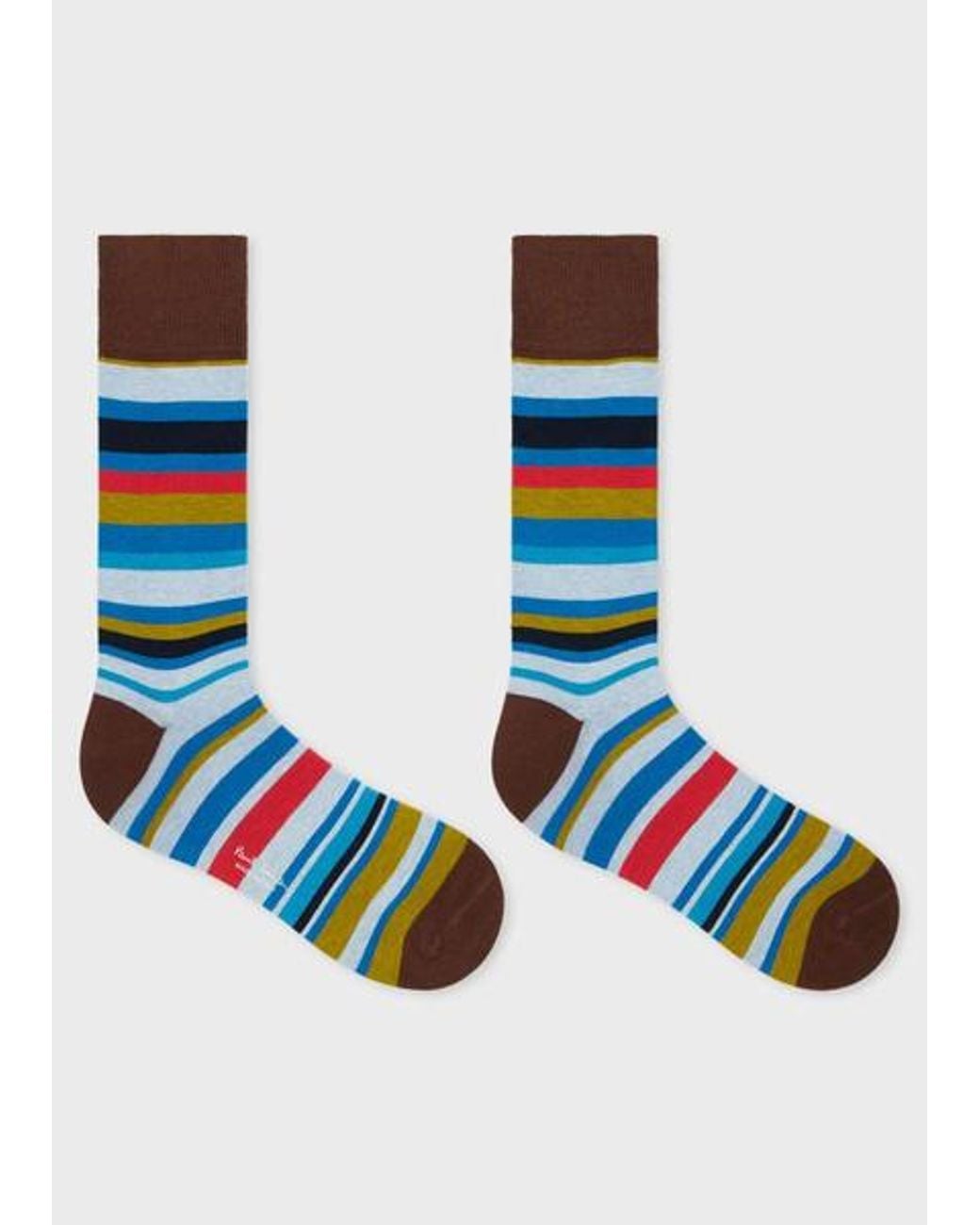 Paul Smith Blue Multistripe Socks for men