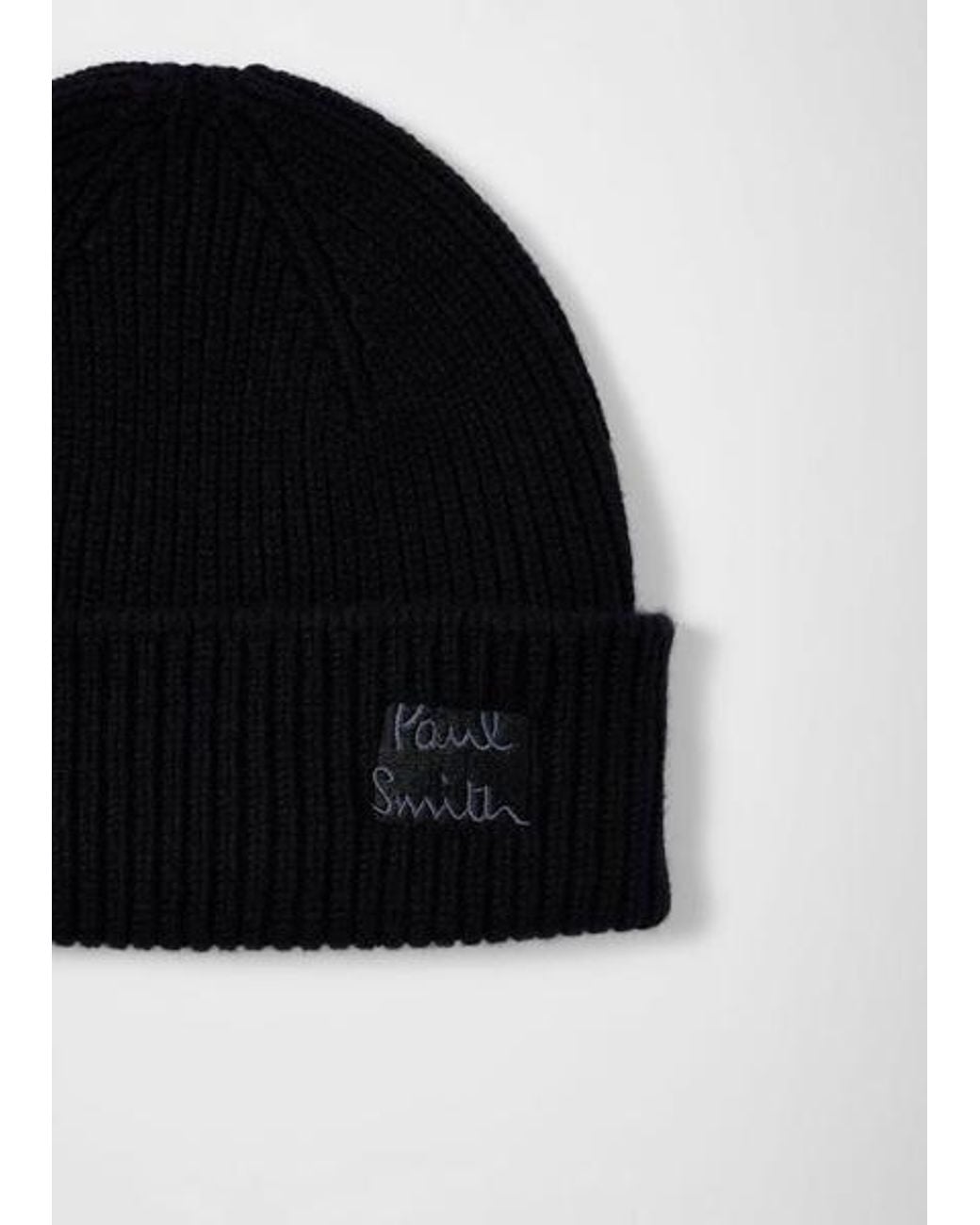 Paul Smith Black Cashmere-Blend Beanie for men