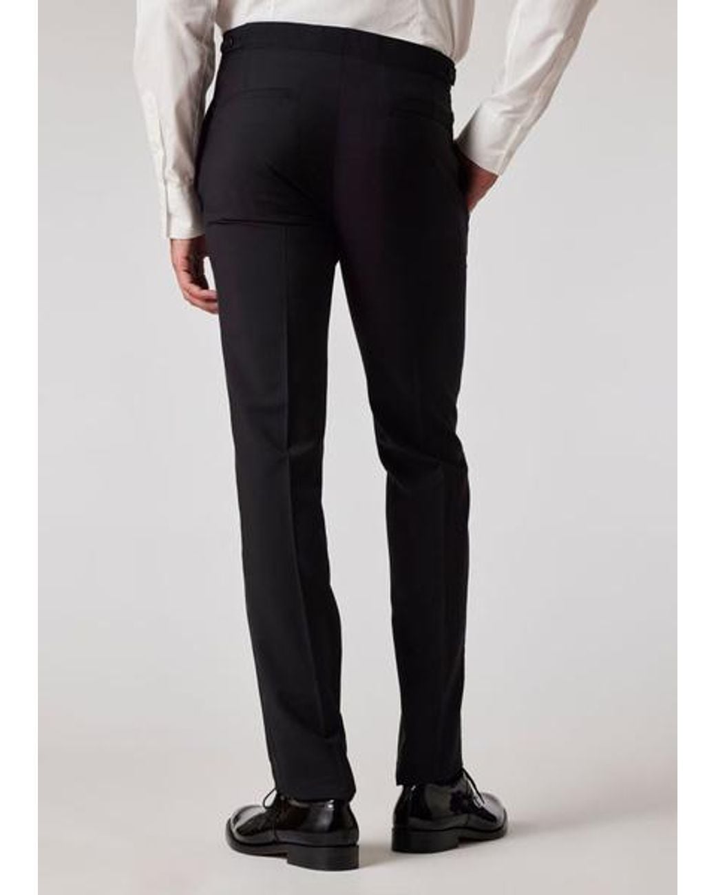 Paul Smith Blue Slim-Fit Wool-Mohair Evening Trousers for men