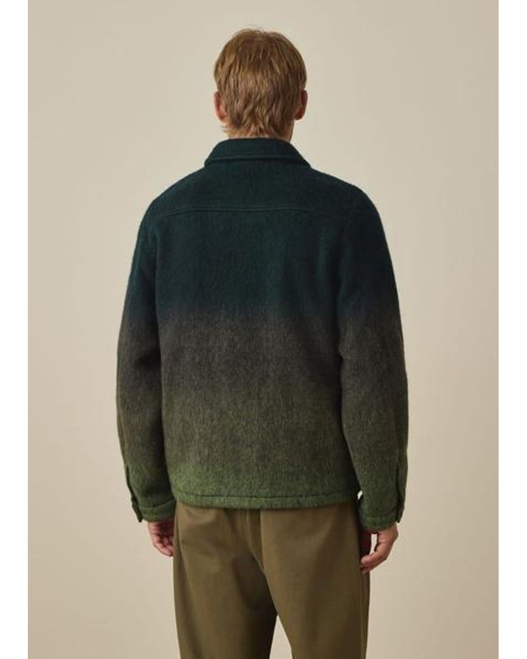 Paul Smith Green Ombre Wool-Blend Jacket for men