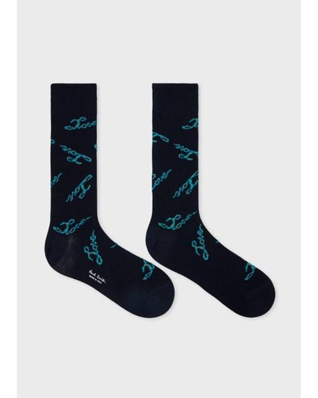 Paul Smith Blue 'Love' Socks for men