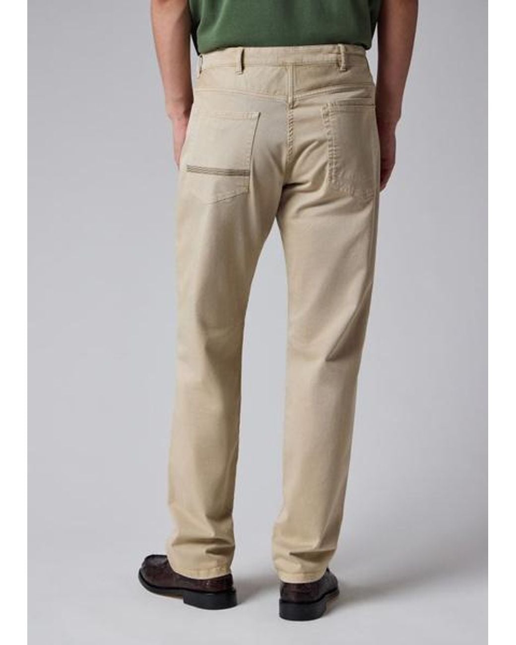Paul Smith Blue Relaxed Tapered-Fit Cotton-Twill Trousers for men