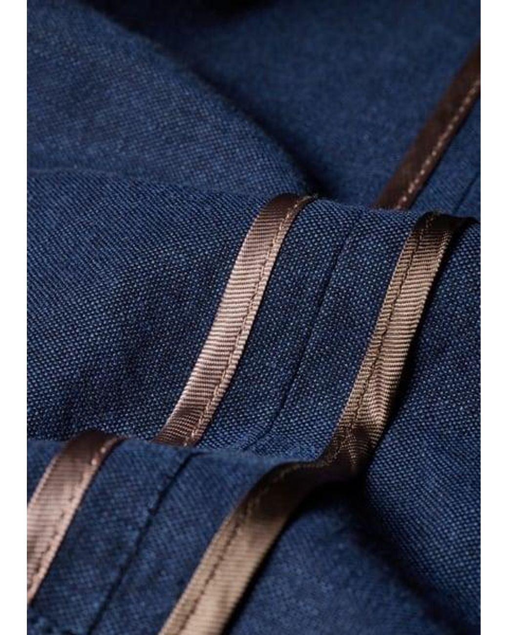 Paul Smith Blue Linen-Cotton Buggy-Lined Blazer for men
