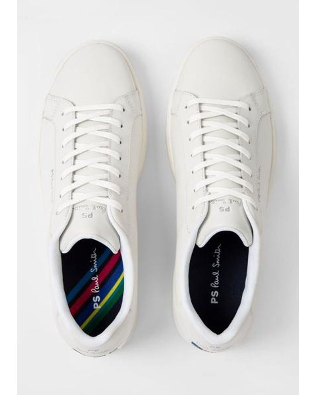 Paul Smith Natural Mens Shoe Rex White Tape for men