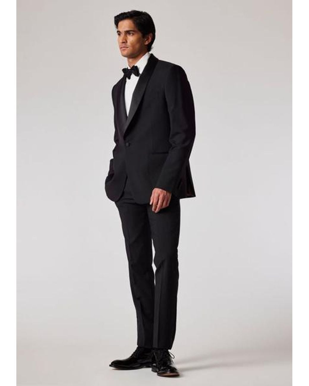 Paul Smith Blue Slim-Fit Wool-Mohair Evening Trousers for men