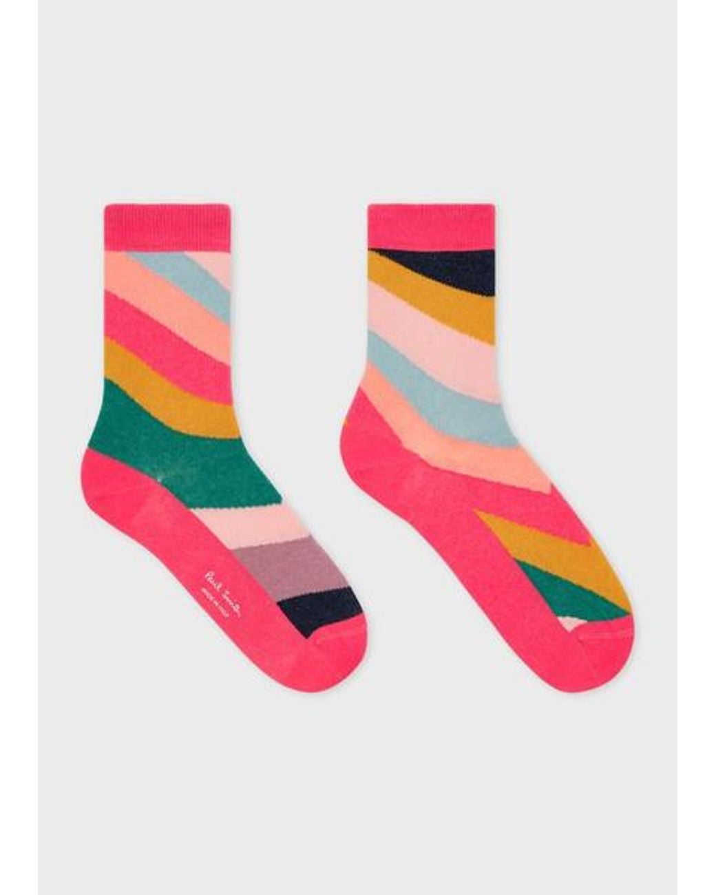 Paul Smith Pink 'Swirl' Socks Three Pack