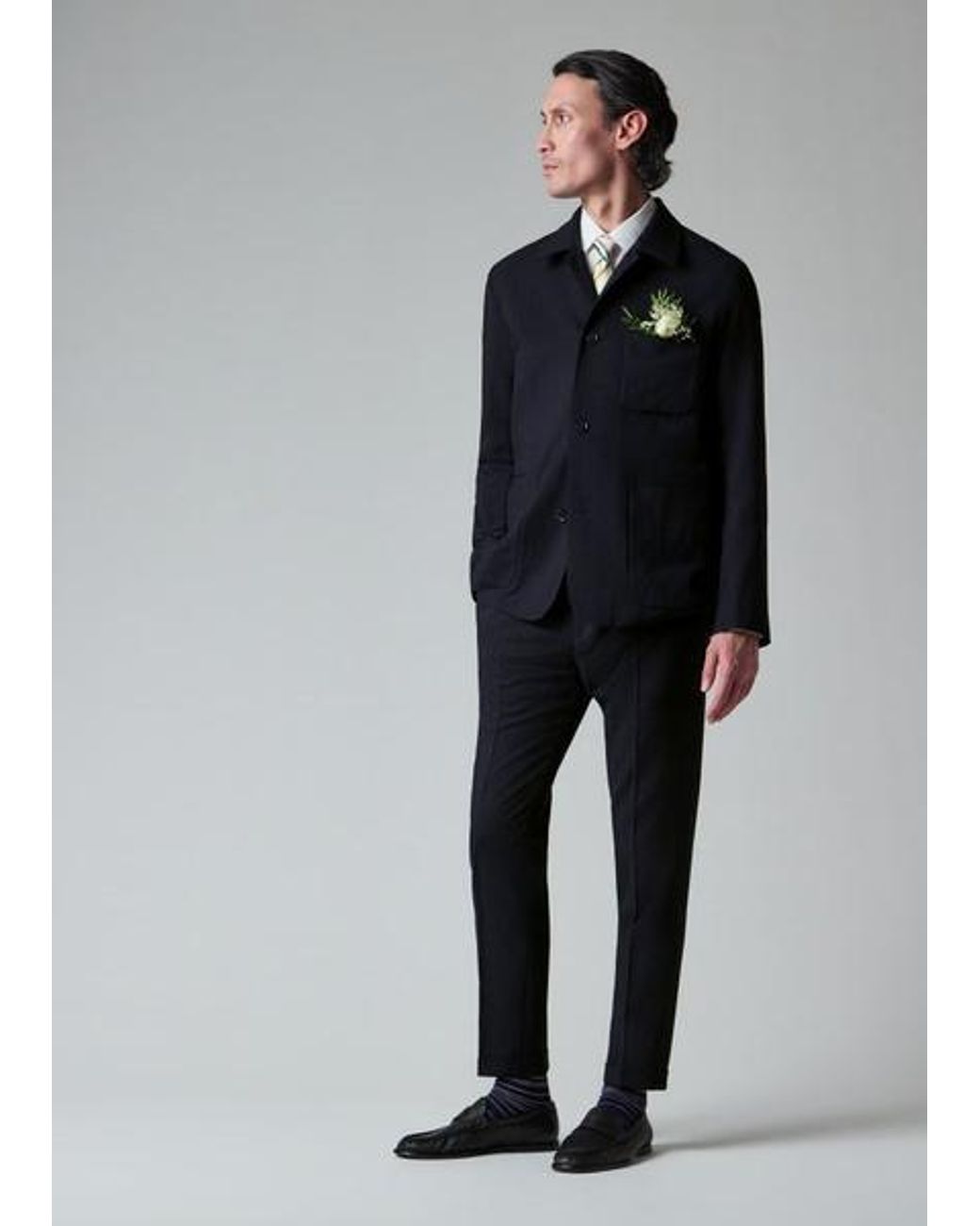 Paul Smith Blue Two-Ply Hopsack Wool Work Jacket for men