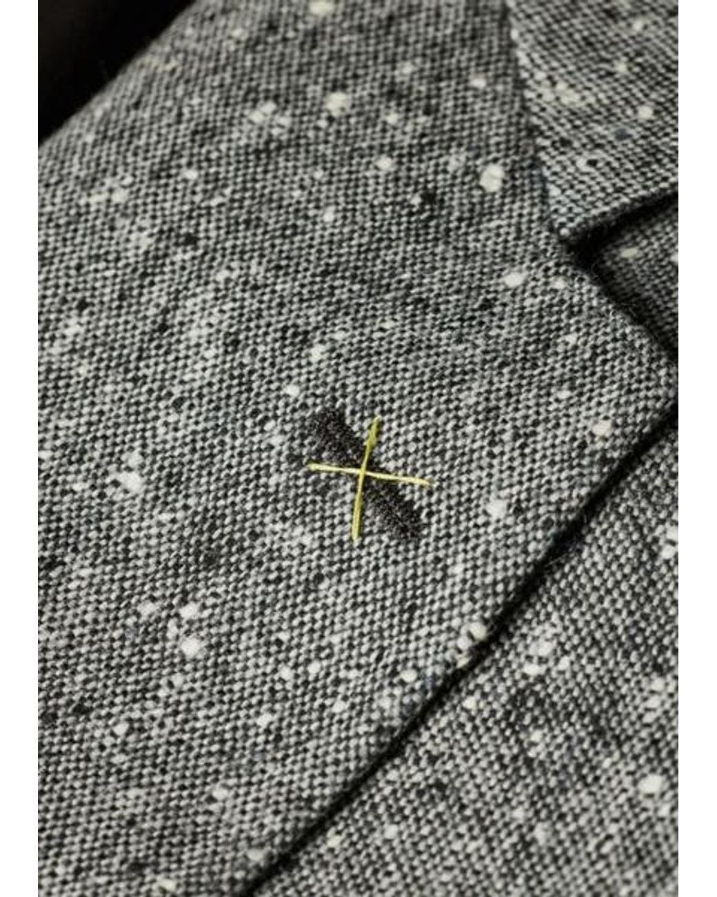 Paul Smith Gray Donegal Wool Double-Breasted Blazer for men