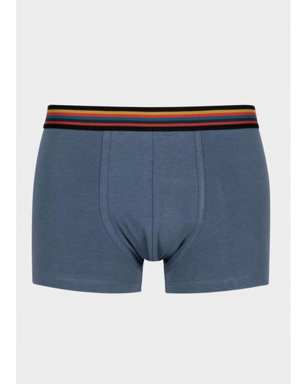 Paul Smith Blue Mixed Low-Rise 'Artist Stripe' Boxer Briefs Three Pack for men