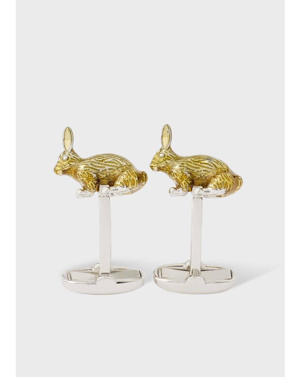 Paul Smith Metallic Rabbit Cufflinks for men
