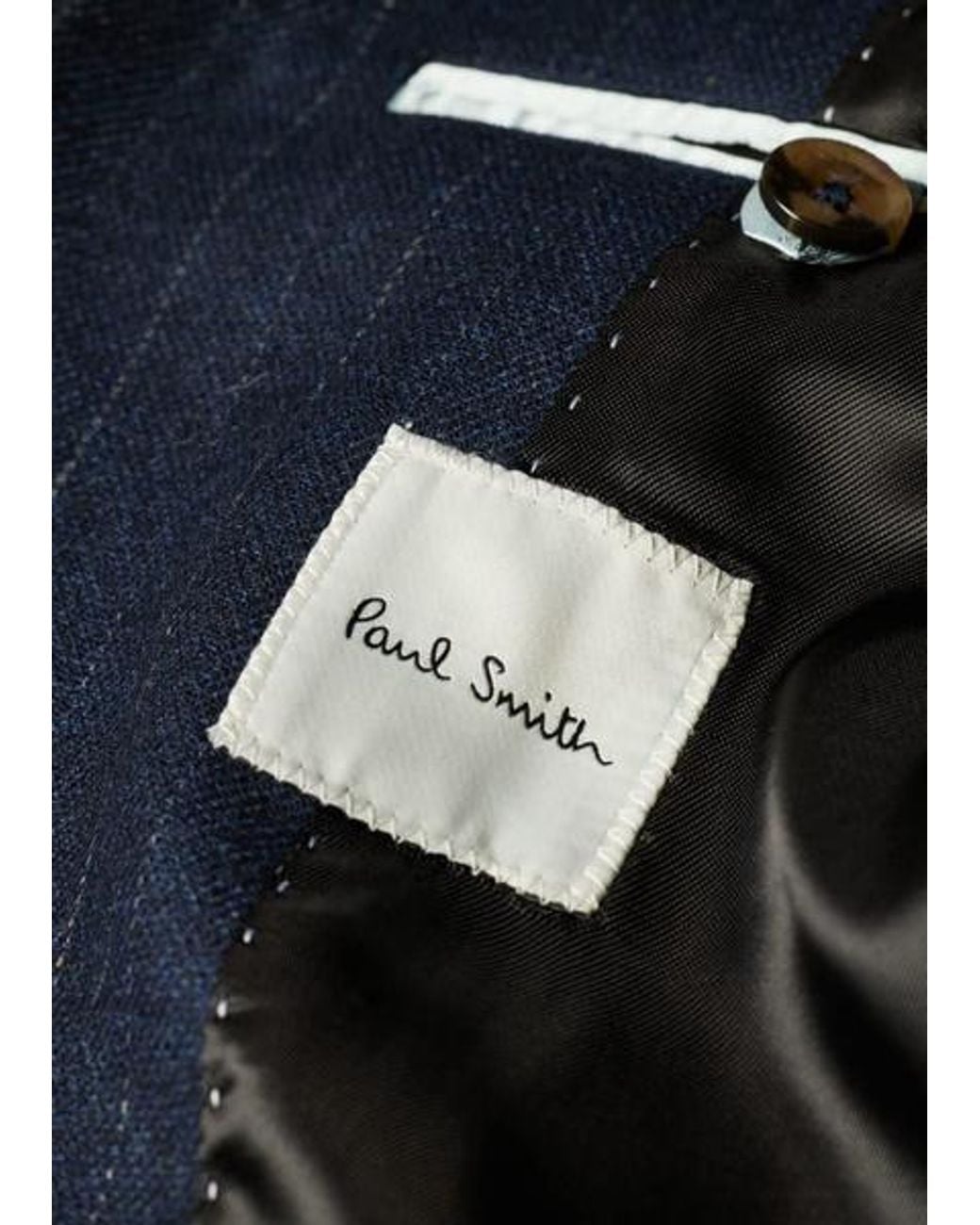 Paul Smith Blue Chalk Stripe Wool-Blend Blazer