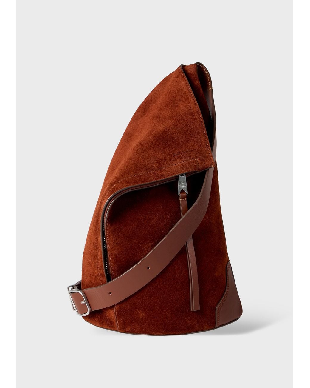 Paul Smith Red Suede Slingback Bag for men