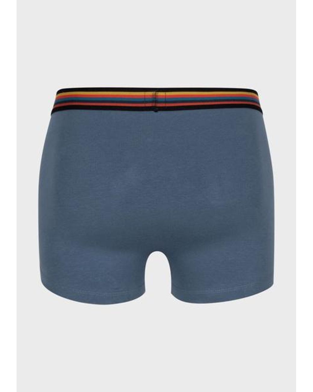Paul Smith Blue Mixed Low-Rise 'Artist Stripe' Boxer Briefs Three Pack for men
