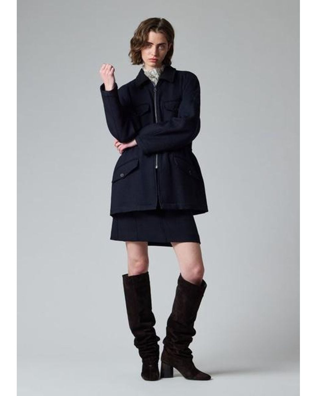 Paul Smith Blue Wool Field Jacket