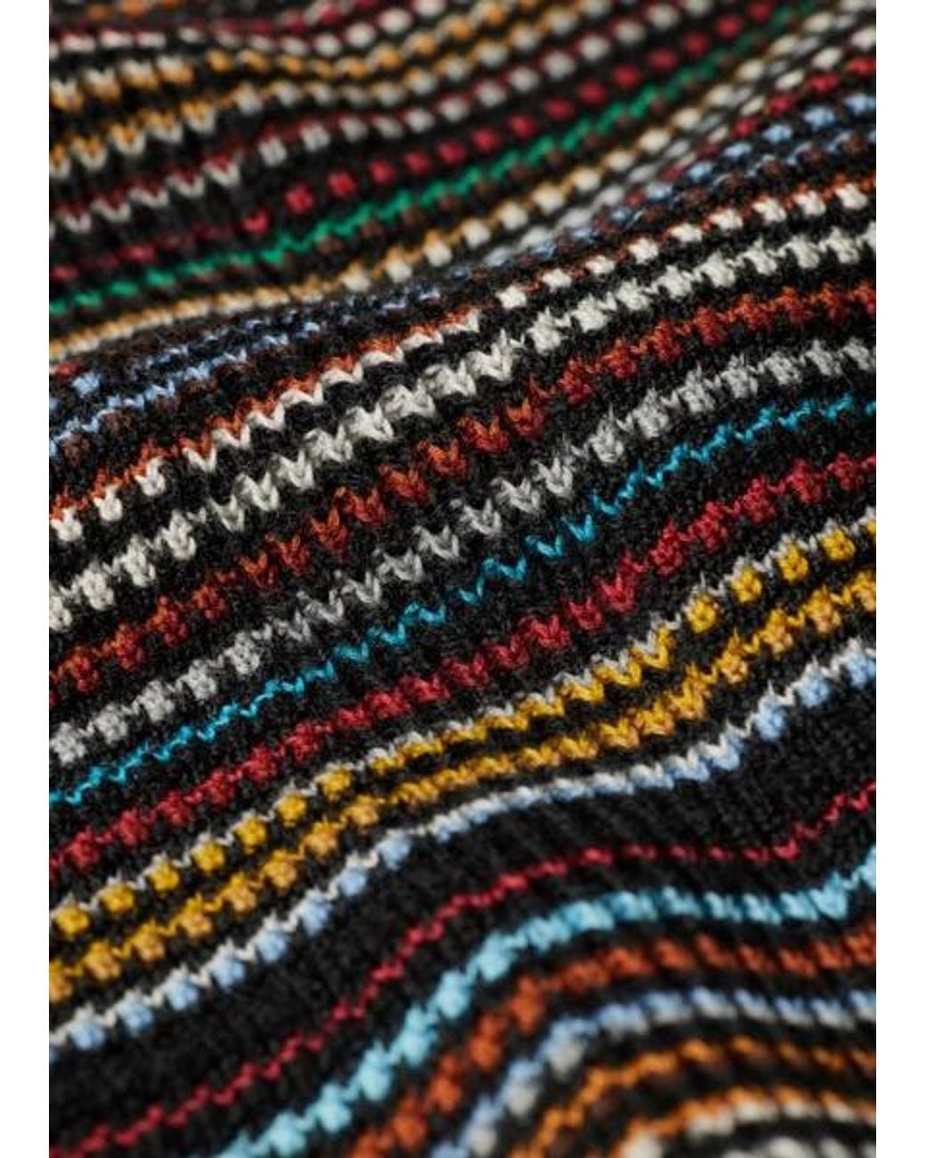 Paul Smith Gray Oversized 'Signature Stripe' Sweater