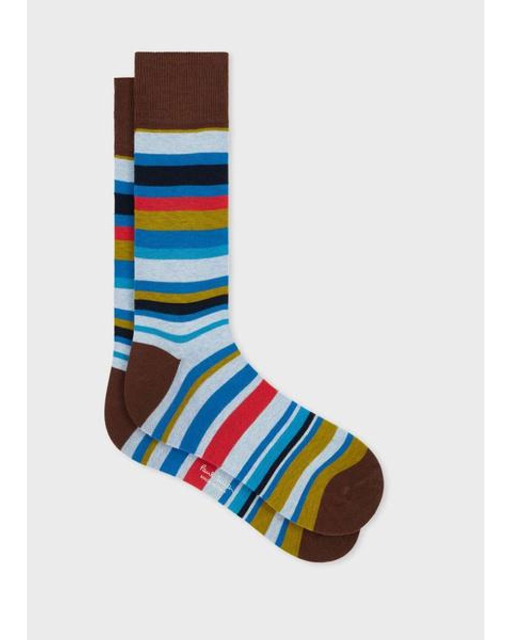 Paul Smith Blue Multistripe Socks for men