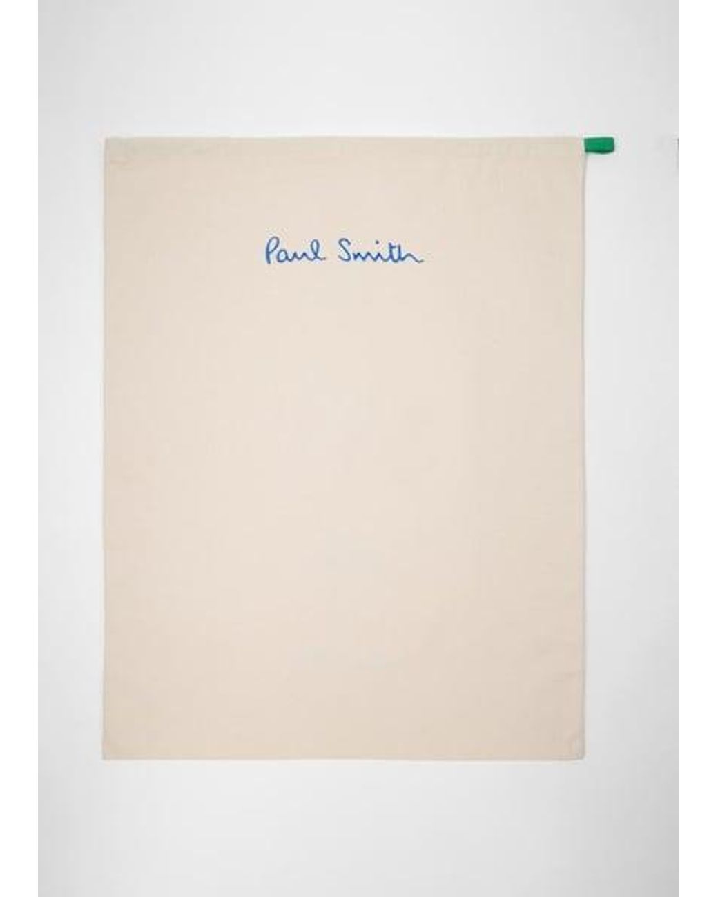 Paul Smith White Ecru Cotton Laundry Bag