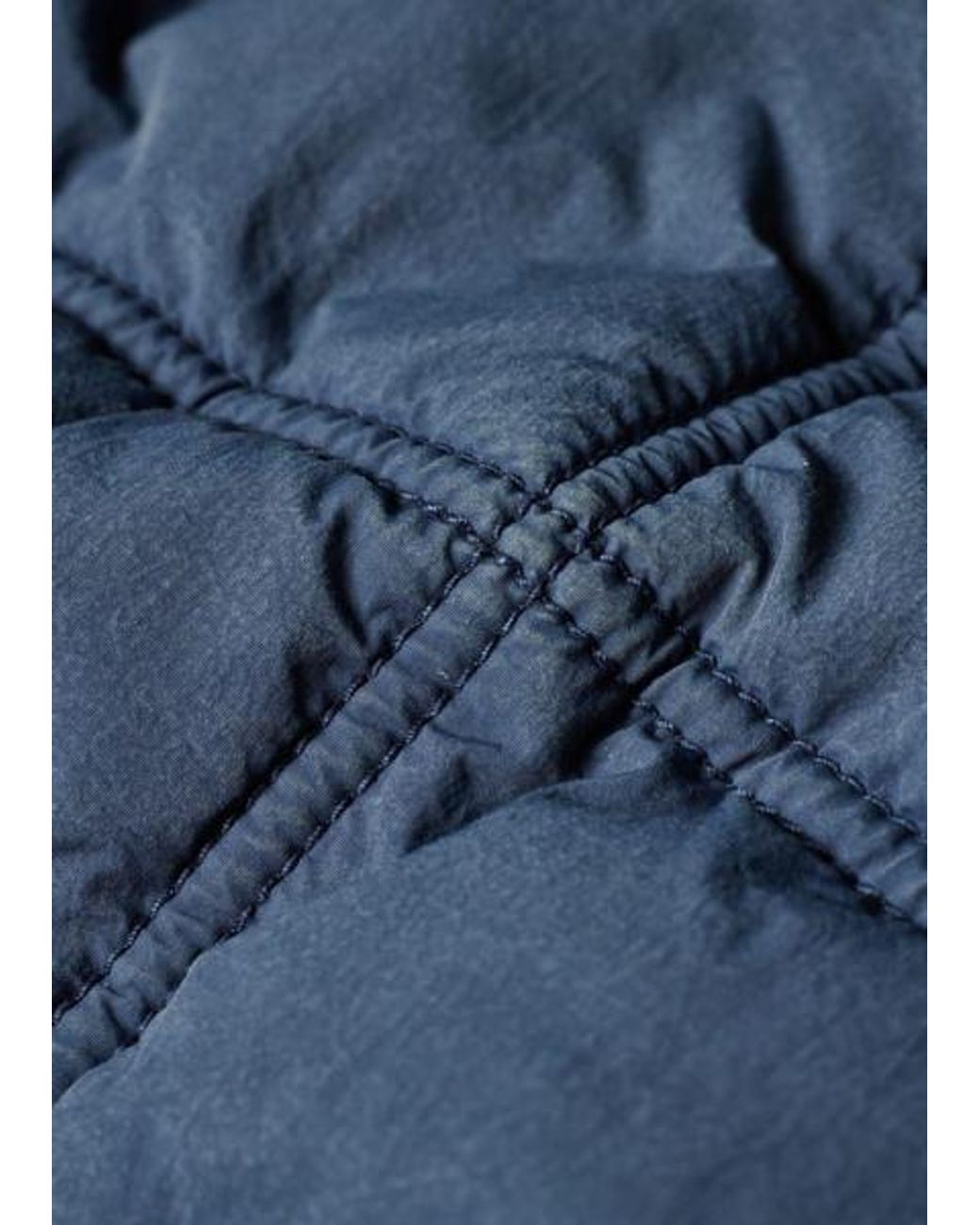 Paul Smith Blue Enzyme-Washed Padded Jacket for men